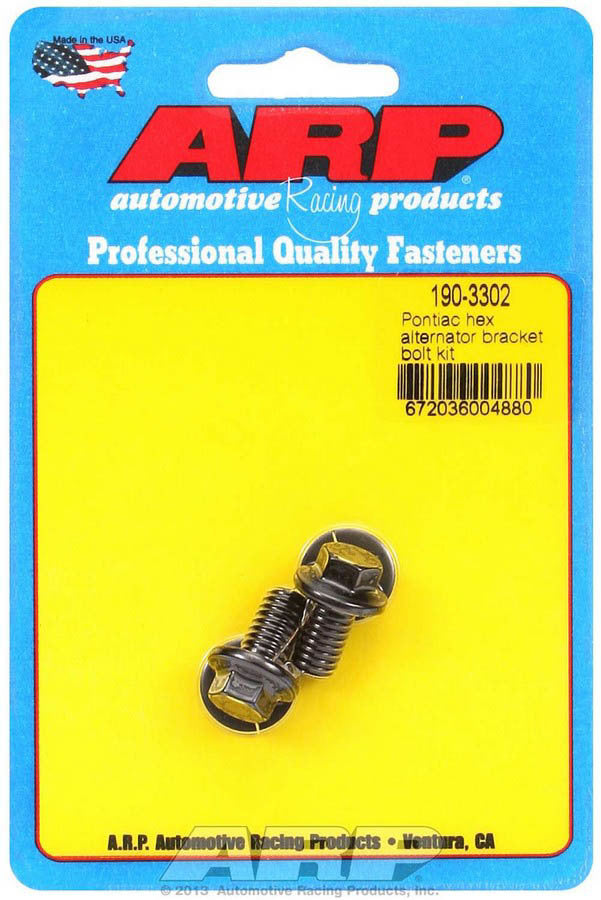 ARP Pontiac 6pt Alternator Bracket Bolt Kit ARP190-3302