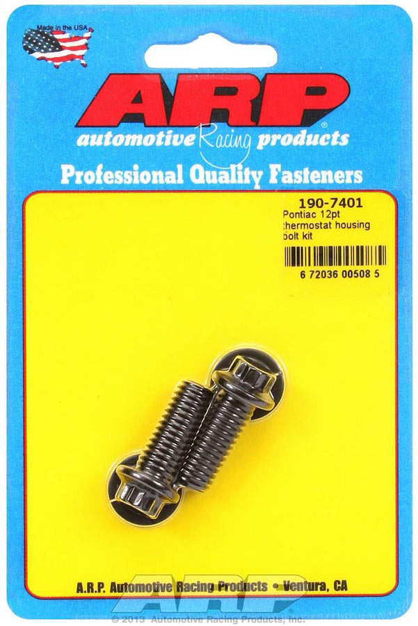 ARP Pontiac 12pt Thermostat Housing Bolt Kit ARP190-7401