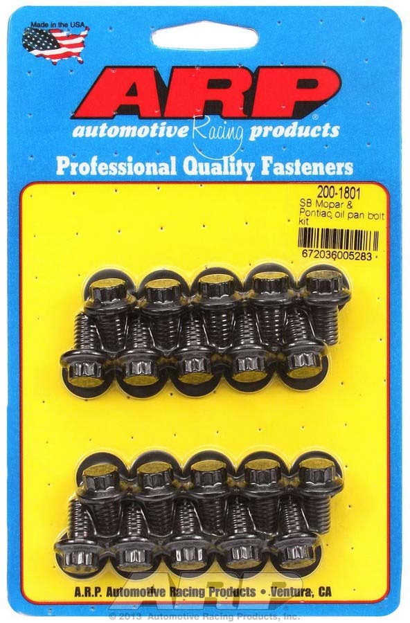 Arp SBM Oil Pan Bolt Kit - 12pt. MPN ARP200-1801 For Mopar