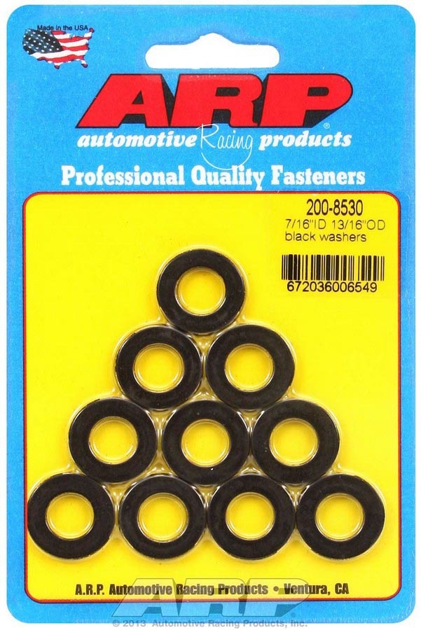 ARP Black Washers - 7/16 ID x 13/16 OD (10) ARP200-8530