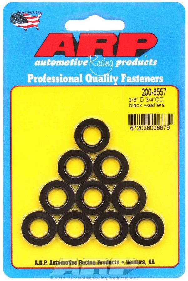 ARP Black Washers - 3/8 ID x 3/4 OD (10) ARP200-8557