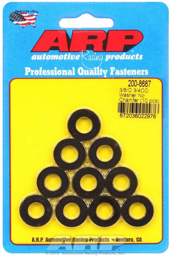 ARP Black Washers - 3/8 ID x 3/4 OD (10) ARP200-8687
