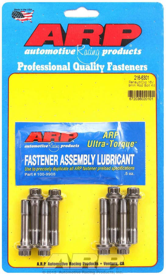 Arp Renault Rod Bolt Kit - Clio M9 16-Valve MPN ARP216-6301 For Renault