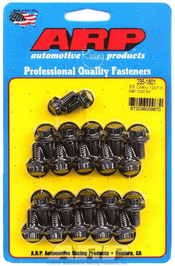 Arp BBC Oil Pan Bolt Kit MPN ARP235-1801 For Chevy