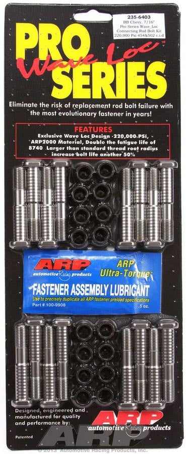 Arp BBC Rod Bolt Kit - 7/16 Pro-Series MPN ARP235-6403 For Chevy