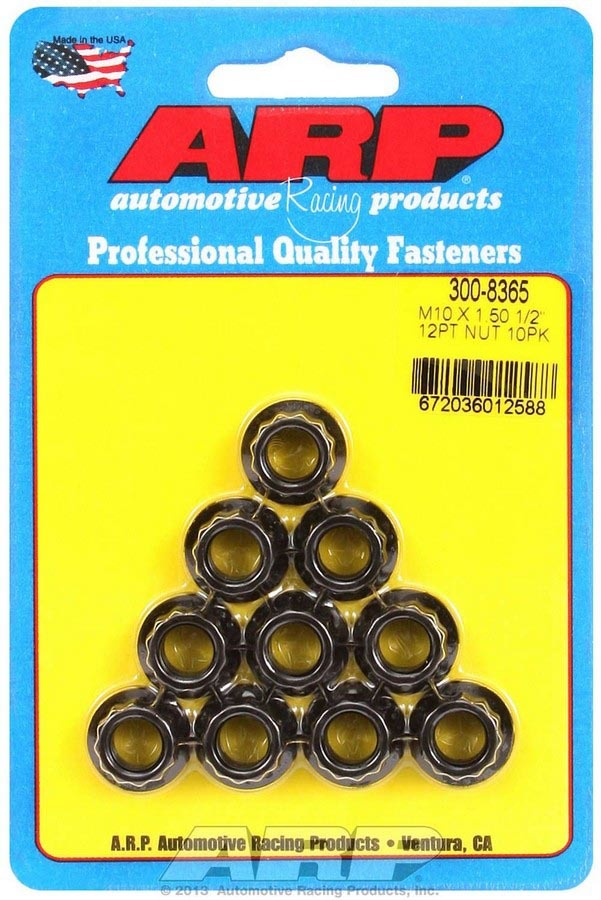 Arp 10mm x 1.50 12pt. Nuts (10) MPN ARP300-8365
