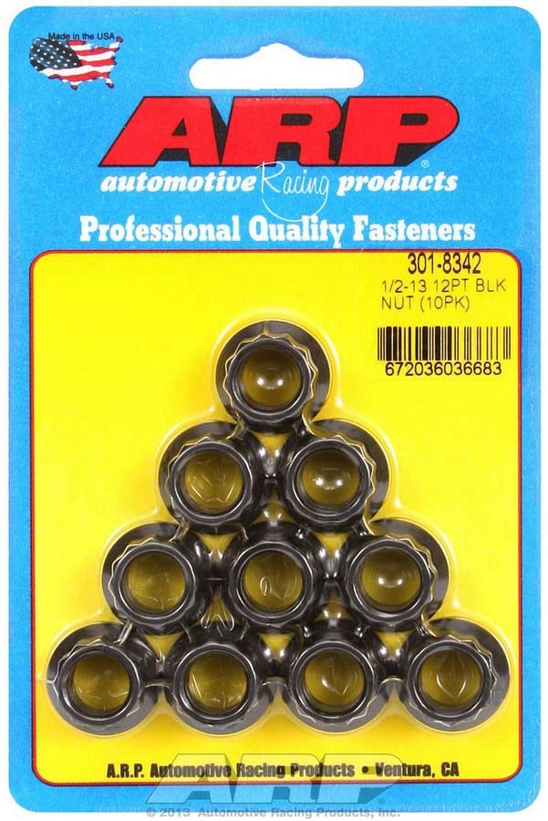 ARP 1/2-13 12pt Nut Kit 10pk ARP301-8342