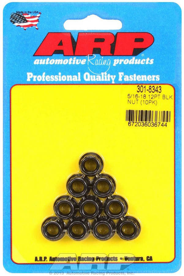 ARP 5/16-18 12pt. Nuts (10) ARP301-8343