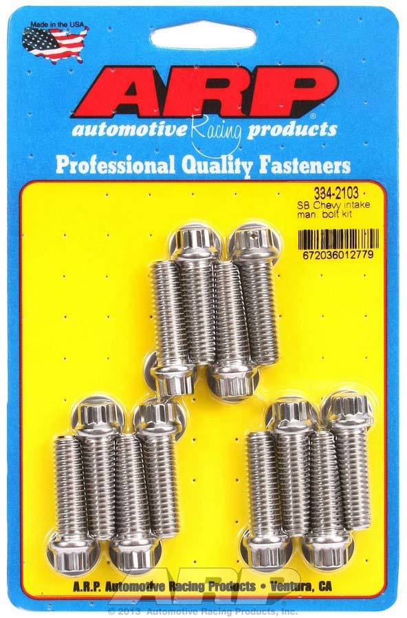 Arp SBC Intake Bolt Kit MPN ARP334-2103 For Chevy