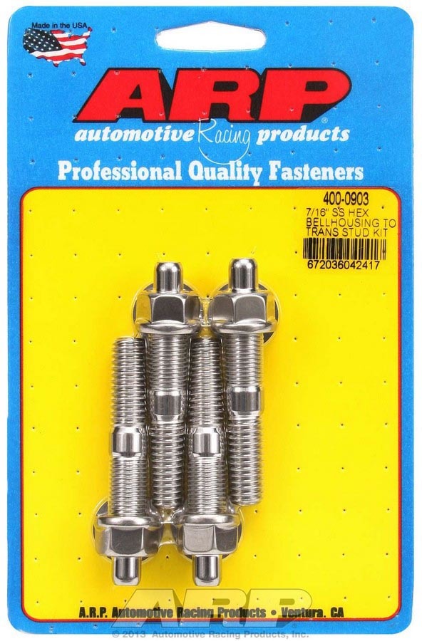 Arp 7/16-14 x 2.750 Stud Kit Bellhousing to Trans MPN ARP400-0903 For Universal use