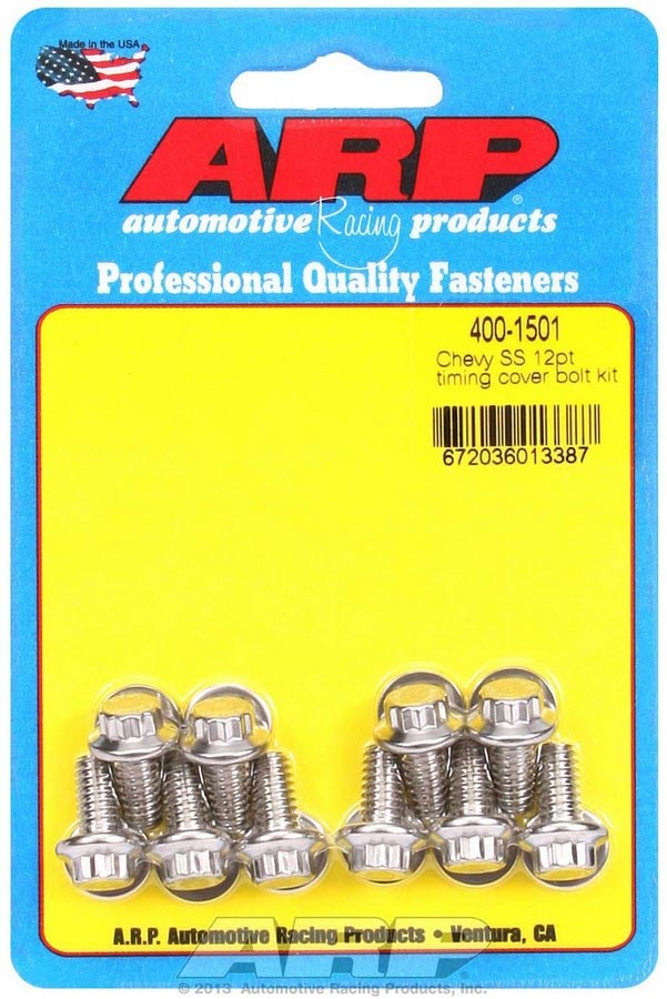 ARP S/S Timing Cover Bolt Kit ARP400-1501