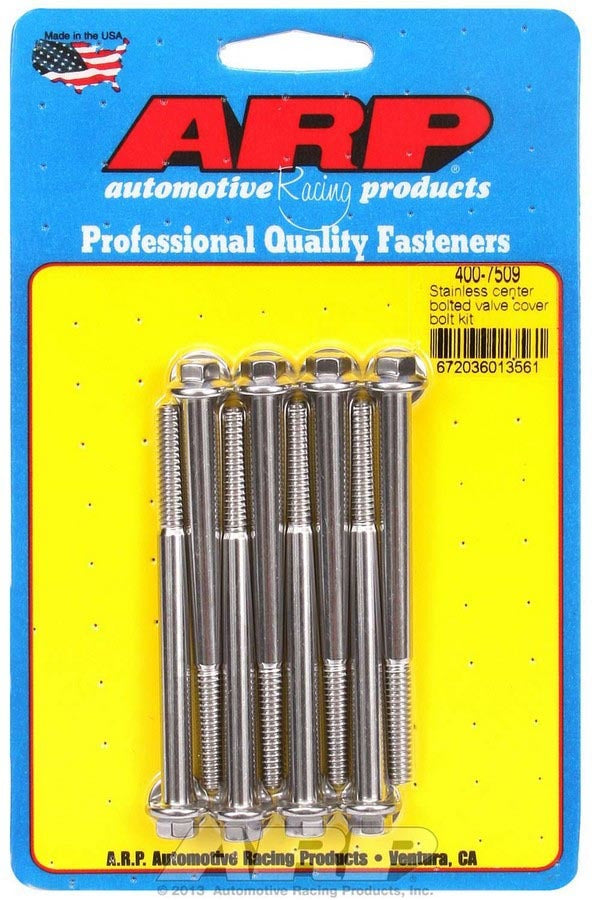 Arp S/S Valve Cover Bolt Kit 1/4in- 20 6pt. (8) MPN ARP400-7509 For Chevy