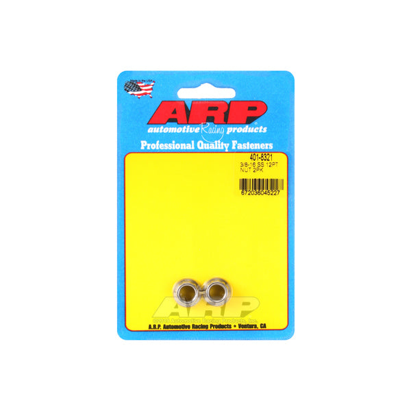 ARP 12pt SS Nut 3/8-16 2pk ARP401-8321