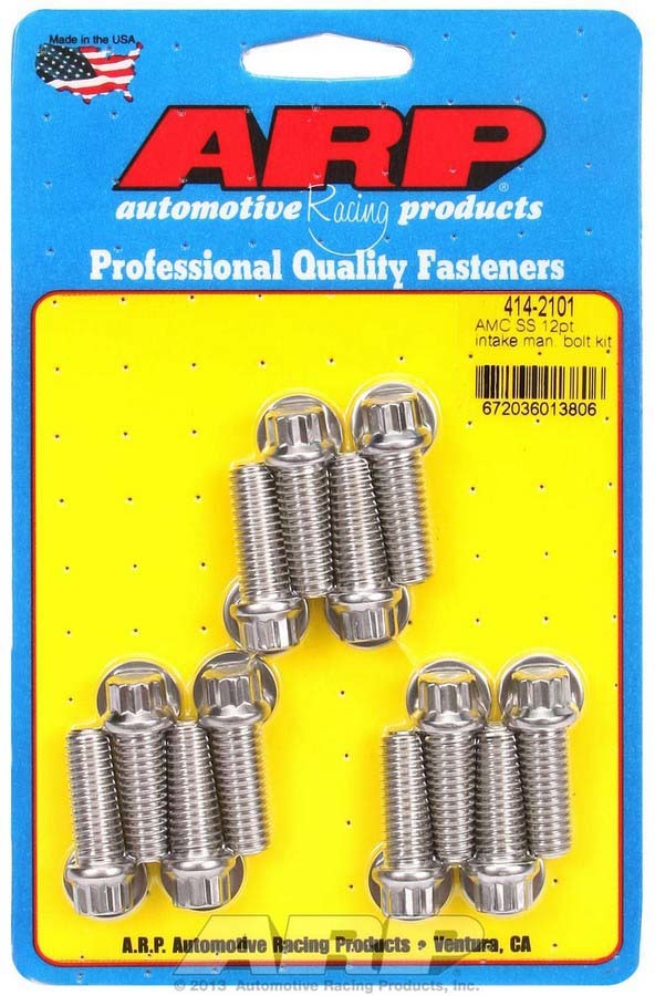 Arp AMC S/S Intake Bolt Kit MPN ARP414-2101 For AMC