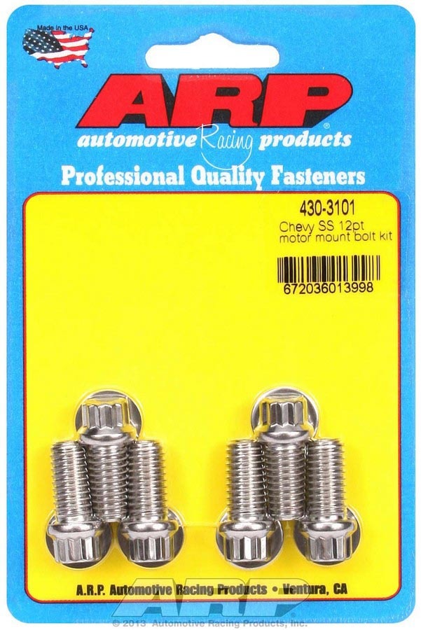 ARP Chevy S/S Motor Mount Bolt Kit - 12pt. ARP430-3101