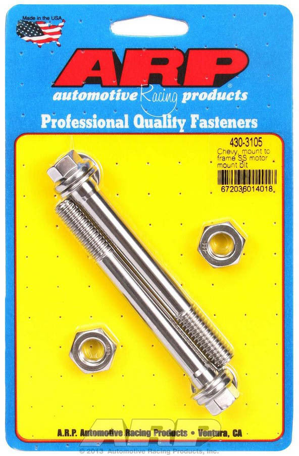ARP Chevy S/S Motor Mount to Frame Bolt Kit - 6pt. ARP430-3105