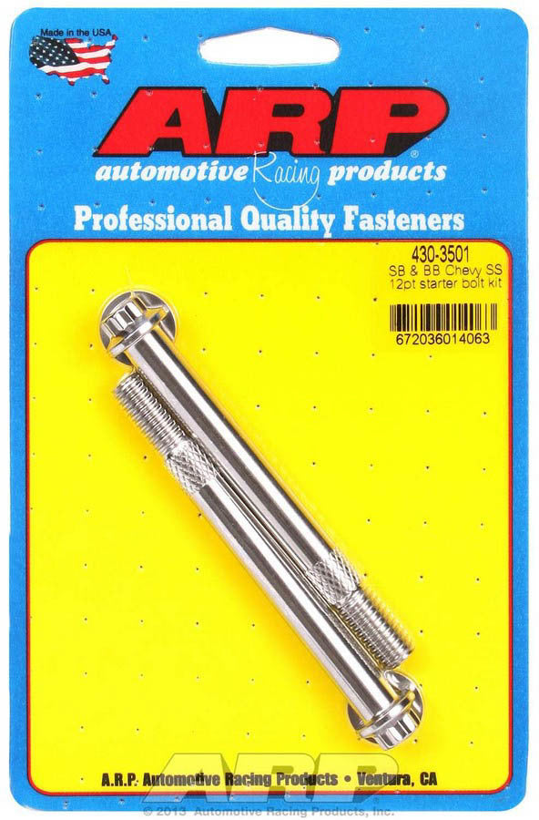 ARP S/S Starter Bolt Kit 12pt. ARP430-3501