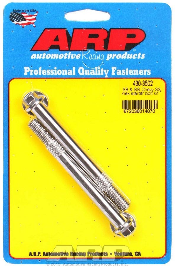 Arp S/S Starter Bolt Kit 6pt. MPN ARP430-3502 For GM
