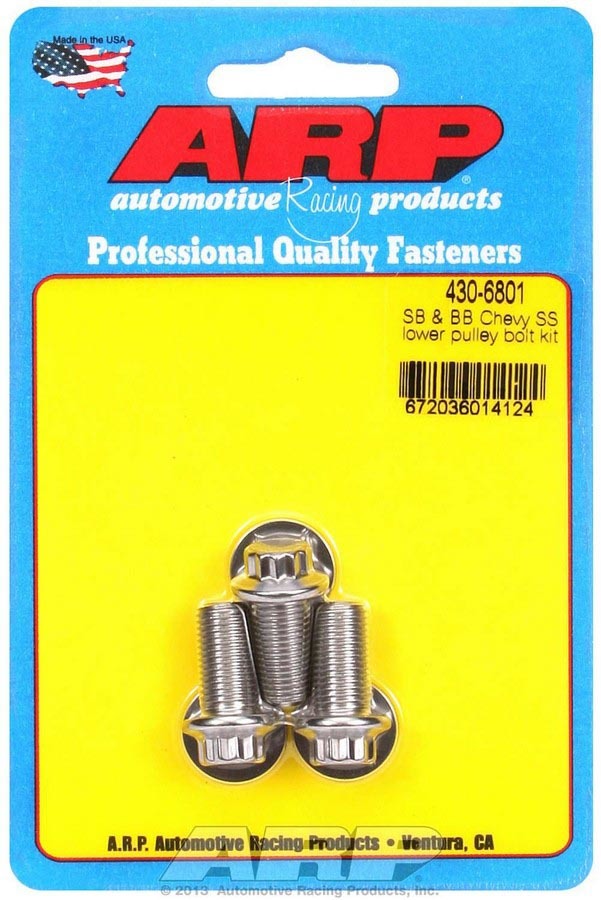 ARP Chevy S/S Lower Pulley Bolt Kit ARP430-6801