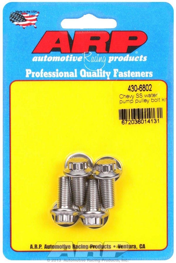 ARP Chevy S/S W/P Pulley Bolt Kit ARP430-6802