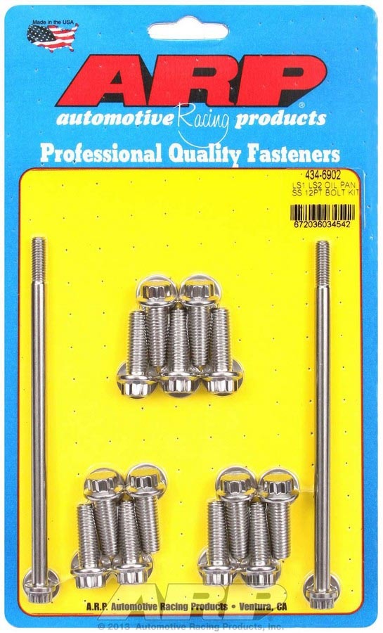 ARP S/S Oil Pan Bolt Kit 12pt. LS1/LS2 ARP434-6902