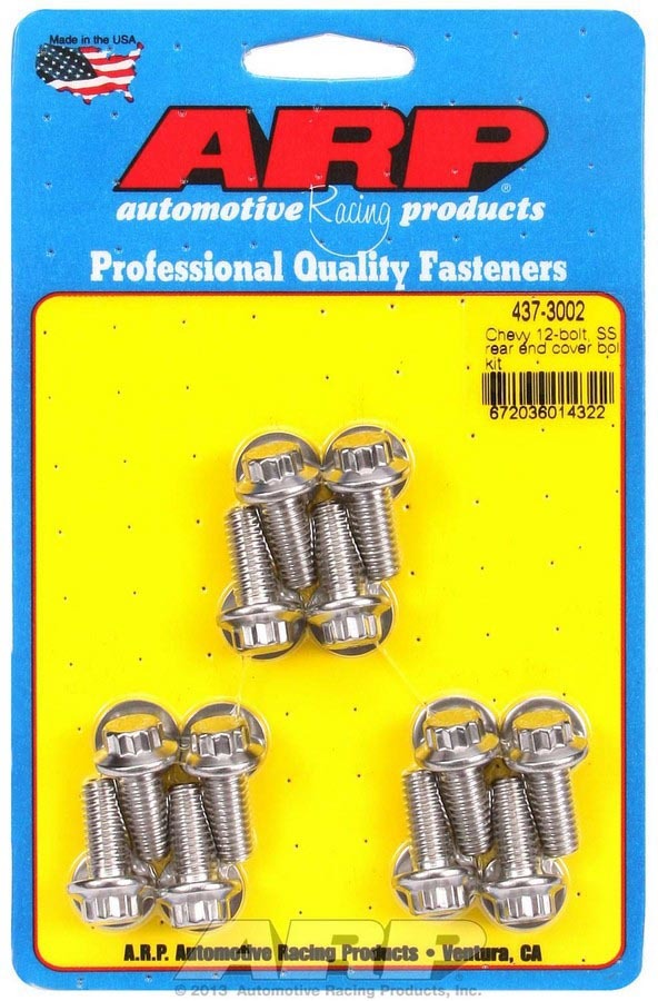 Arp S/S Rear End Cover Bolt Kit - 12-Bolt Chevy MPN ARP437-3002 For GM