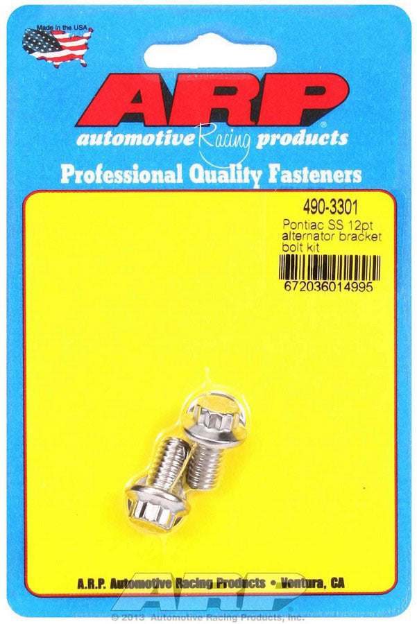 ARP Pontiac 12pt Alternator Bracket Bolt Kit ARP490-3301