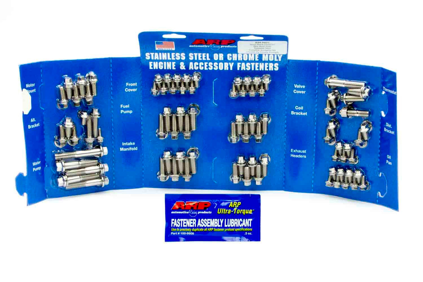Arp SBC S/S Complete Engine Fastener Kit 6pt. MPN ARP534-9601 For Chevy