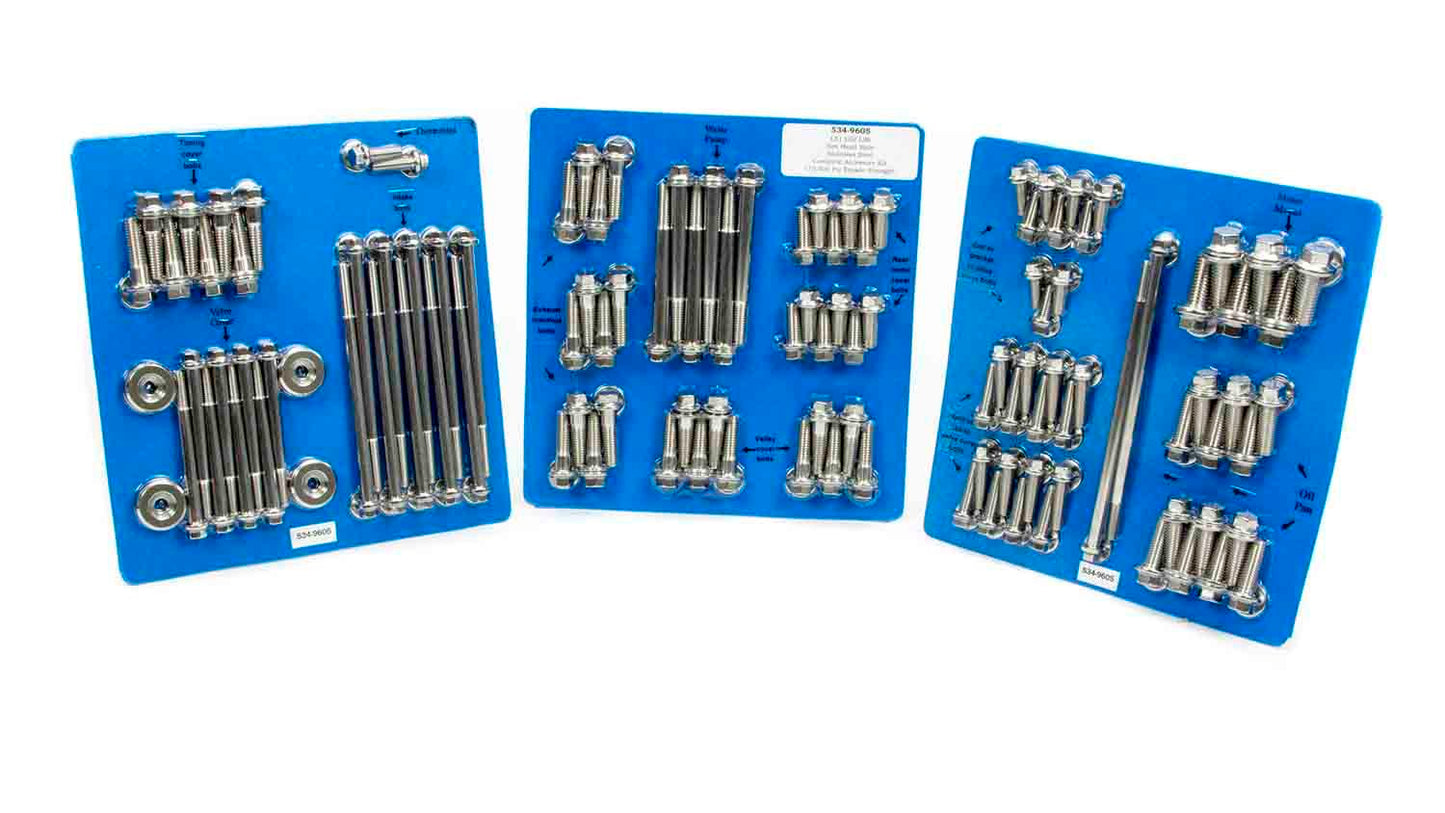 Arp GM LS S/S Complete Eng. Fastener Kit 6pt. MPN ARP534-9605 For GM LS-Series