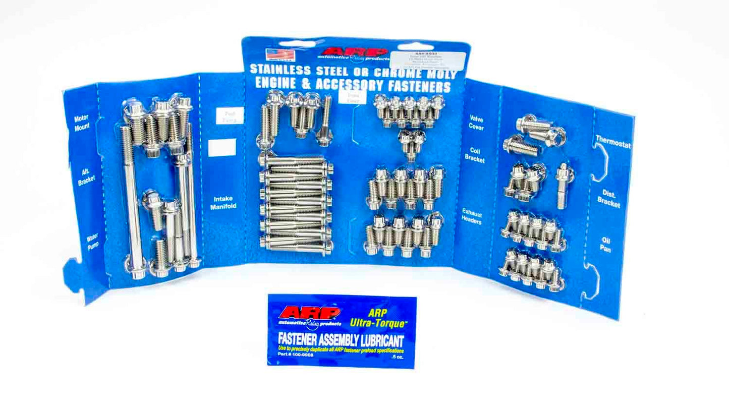 Arp SBF S/S Complete Engine Fastener Kit 12pt. MPN ARP554-9503 For Ford