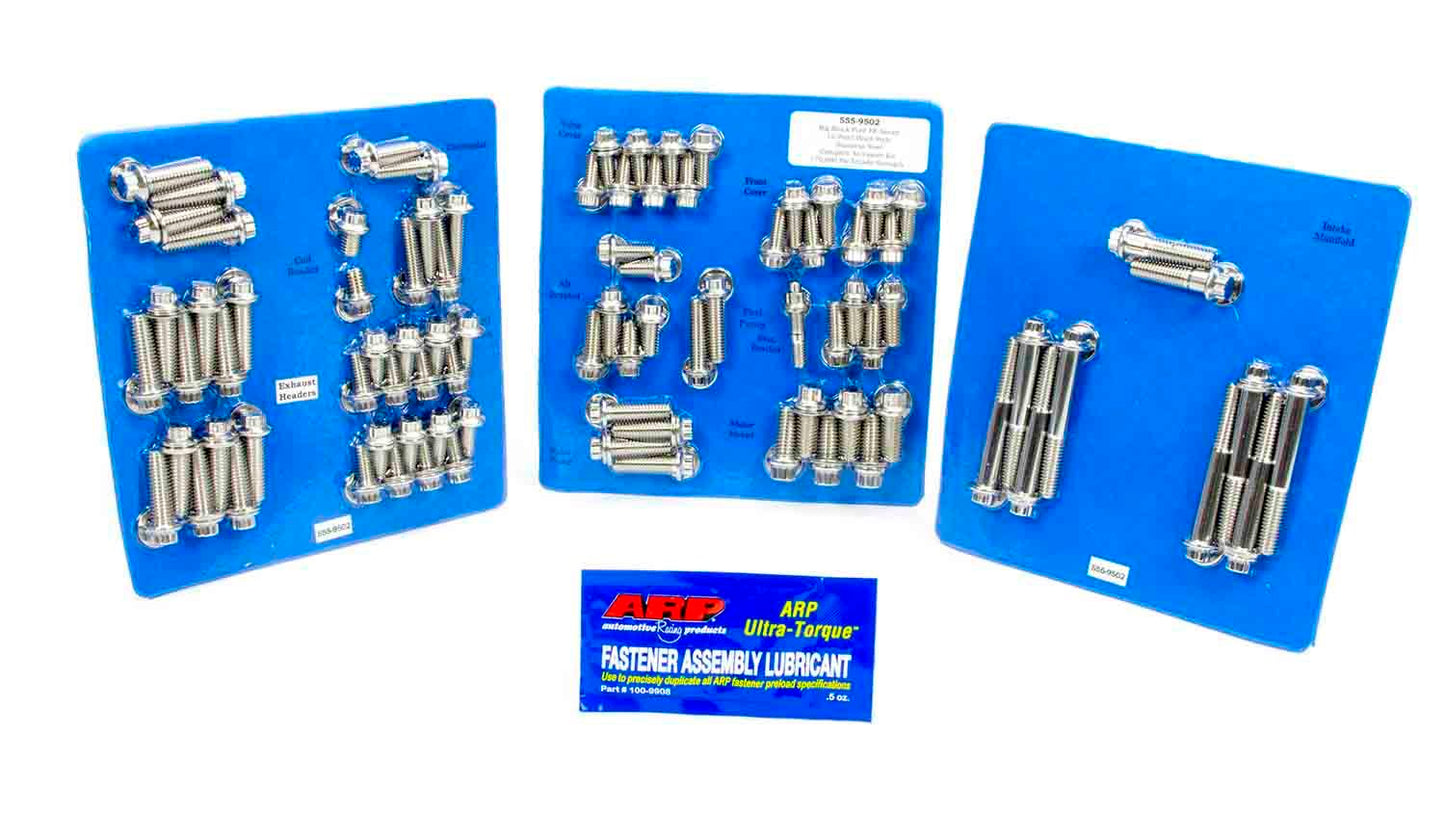 Arp BBF S/S Complete Engine Fastener Kit 12pt. MPN ARP555-9502 For Ford FE-Series