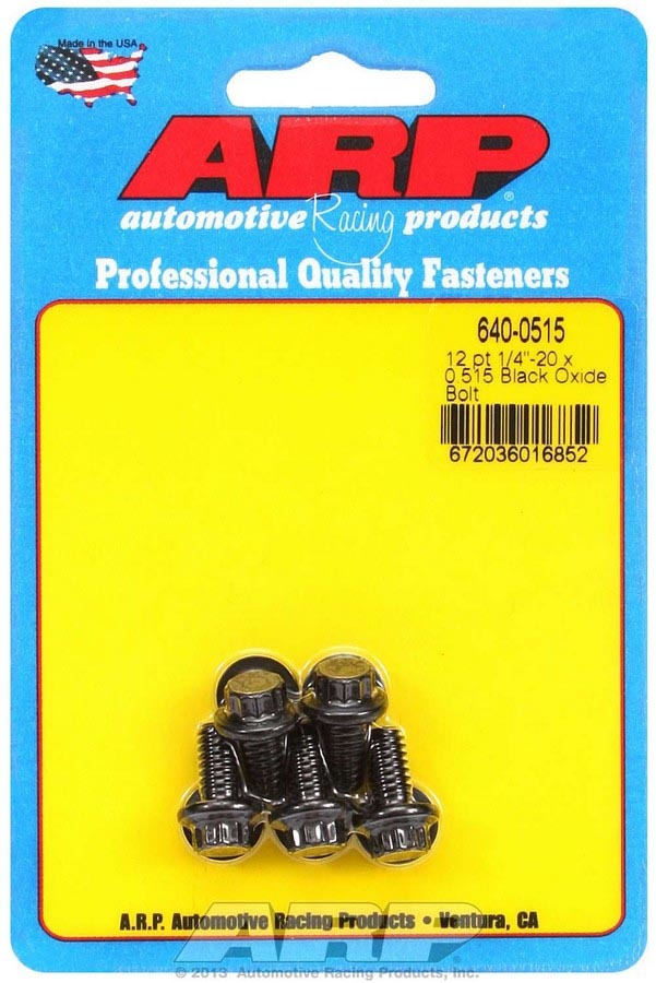 ARP Bolt Kit - 12pt. (5) 1/4-20 x .515 ARP640-0515