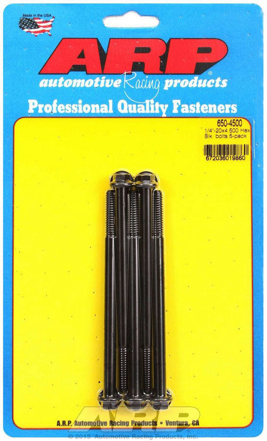 ARP Bolt Kit - 6pt 5pk 1/4-20 x 4.500 ARP650-4500