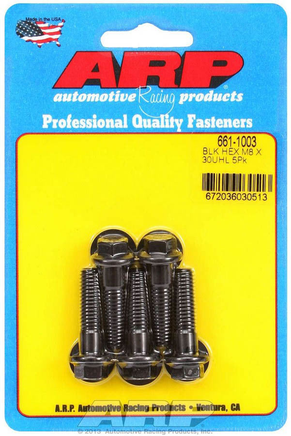 ARP 8mm x 1.25 x 30mm 6pt Bolt Kit - 5pk ARP661-1003
