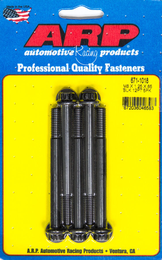 ARP Bolt Kit - 12pt. (5) 8mm x 1.25 x 85mm ARP671-1018