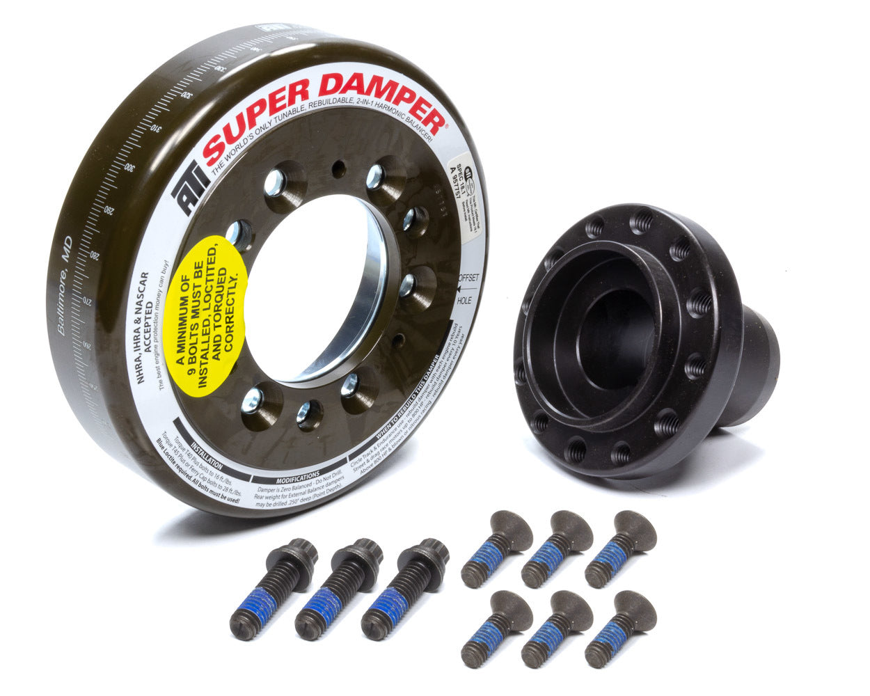 Ati Performance SBF 6.325 Harmonic Damper - SFI 3-Bolt MPN ATI917511AK For Ford