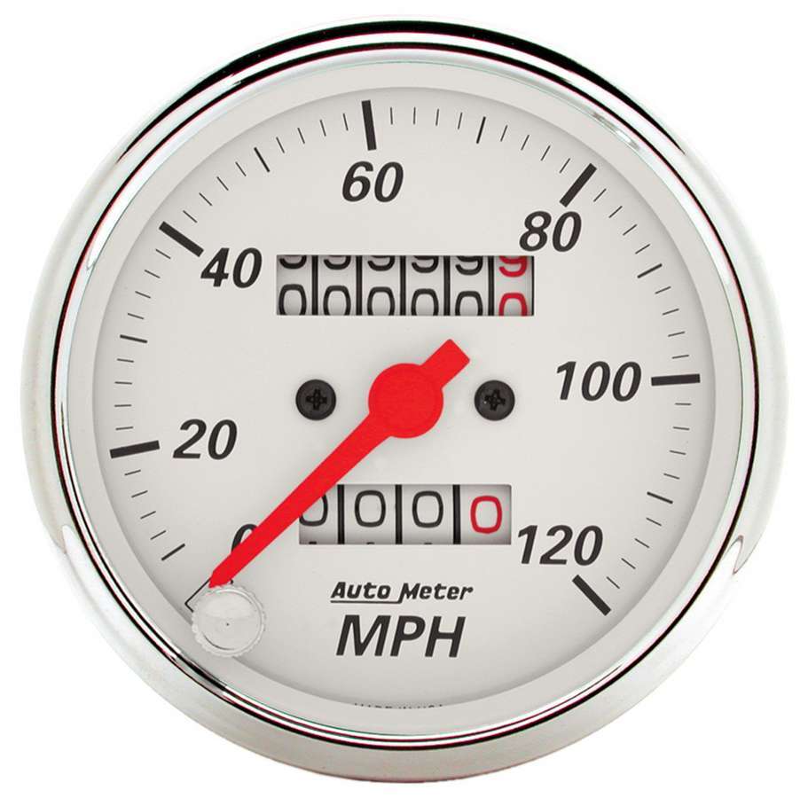 Autometer 3-1/8in A/W Speedometer 120MPH MPN ATM1396