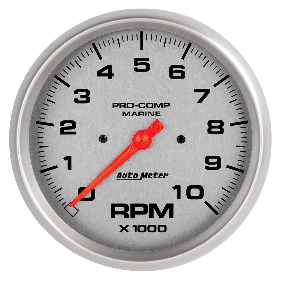 Autometer 5in U/L Tachometer Gauge 10000 RPM Silver MPN ATM200801-33