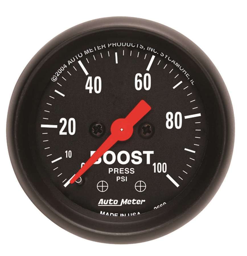 Autometer 2-1/16in Z/S Boost Gauge - 0-100psi ATM2618