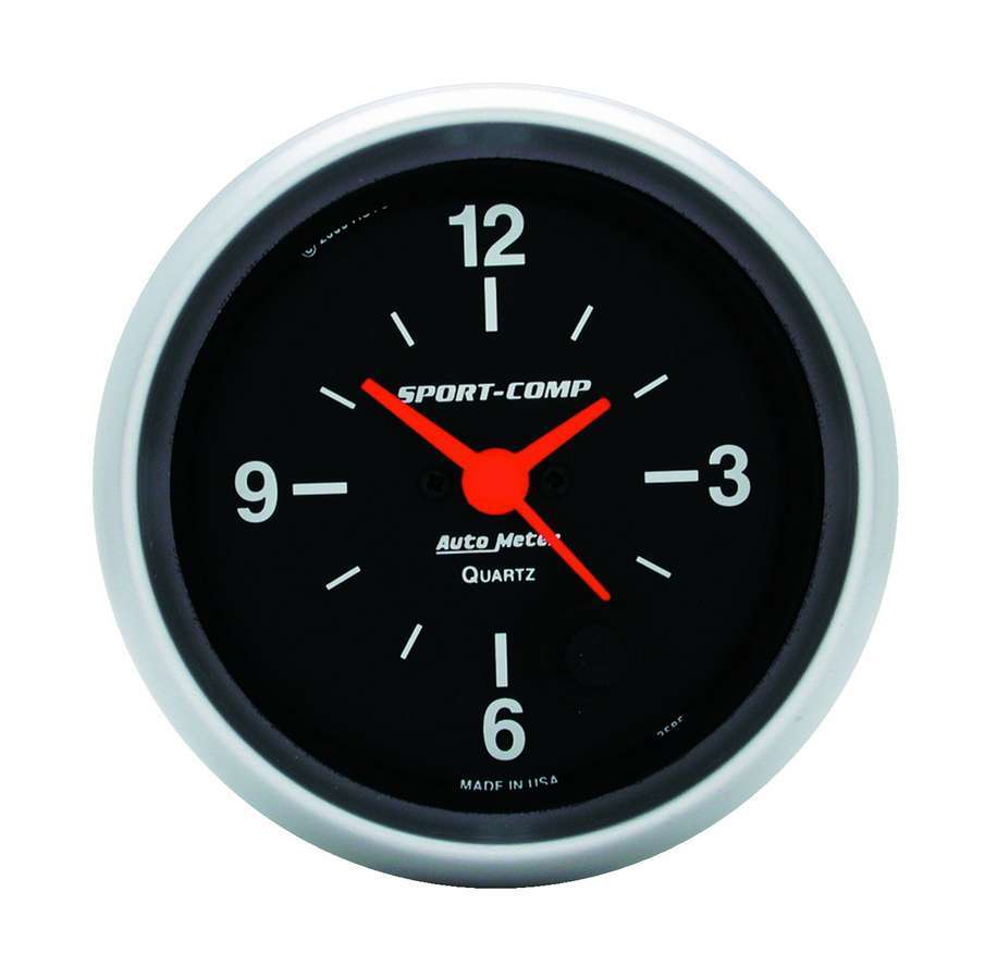 Autometer 2-5/8in S/C 12-Volt Clock MPN ATM3585