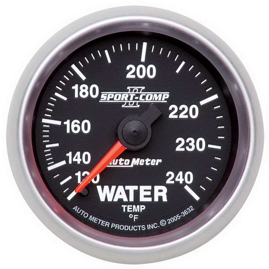 Autometer 2-1/16in S/C II Water Temp. Gauge 120-240 ATM3632