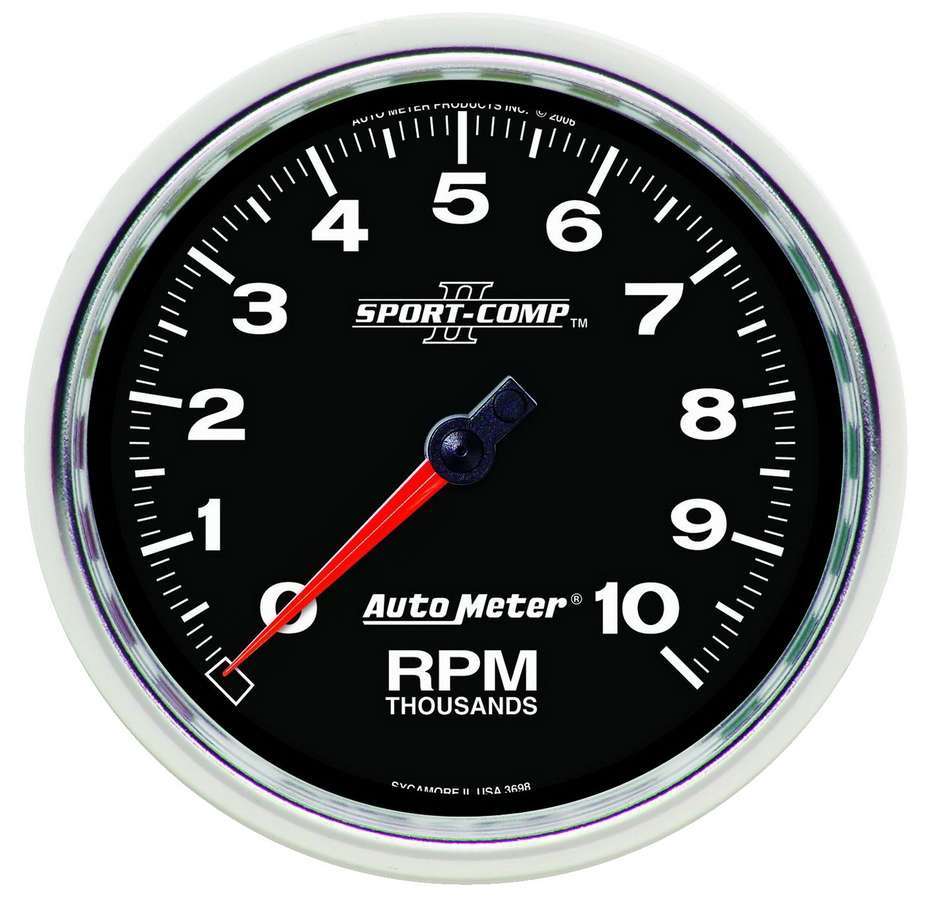 Autometer 5in S/C II In-Dash Tach 10K RPM MPN ATM3698
