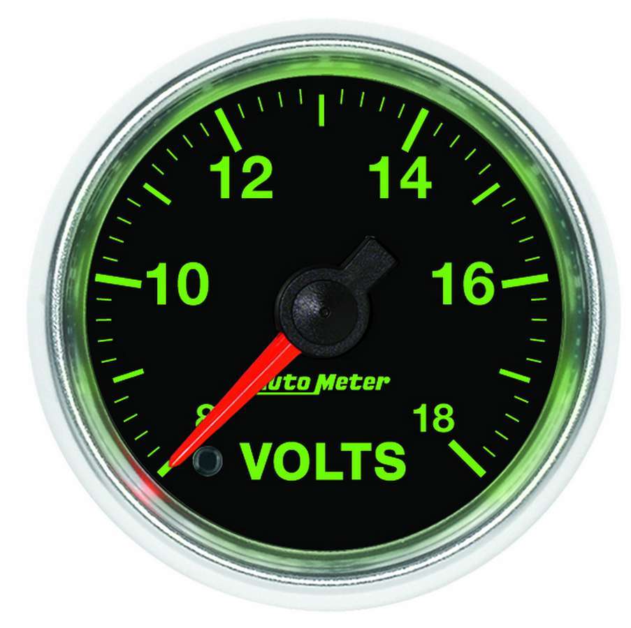Autometer 2-1/16 GS Voltmeter Gauge - 8-18 ATM3891