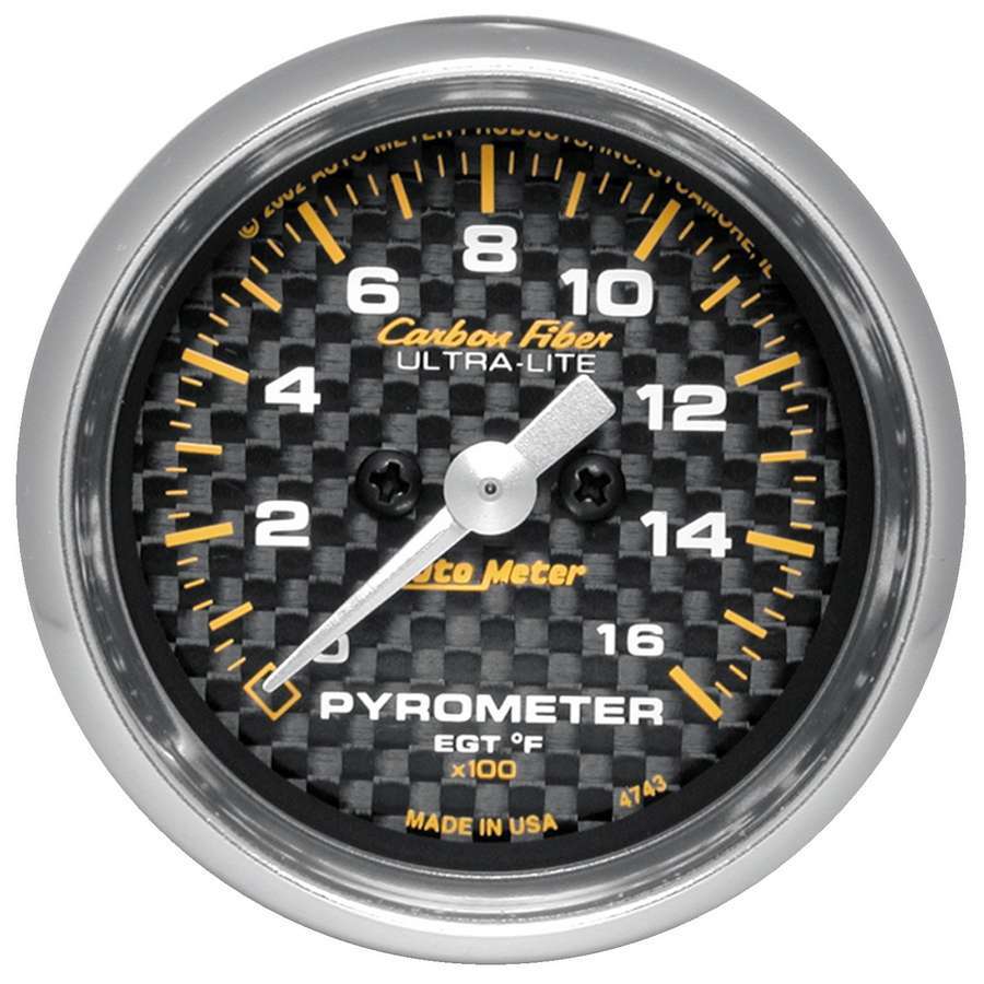 Autometer 2-1/16in C/F 1600 Degree Pyrometer MPN ATM4744