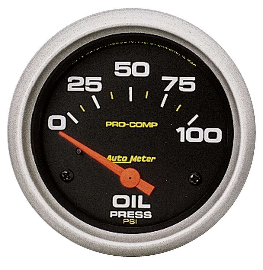 Autometer Pro-Comp 2-5/8in Oil Press. 0-100 psi Elect. MPN ATM5427