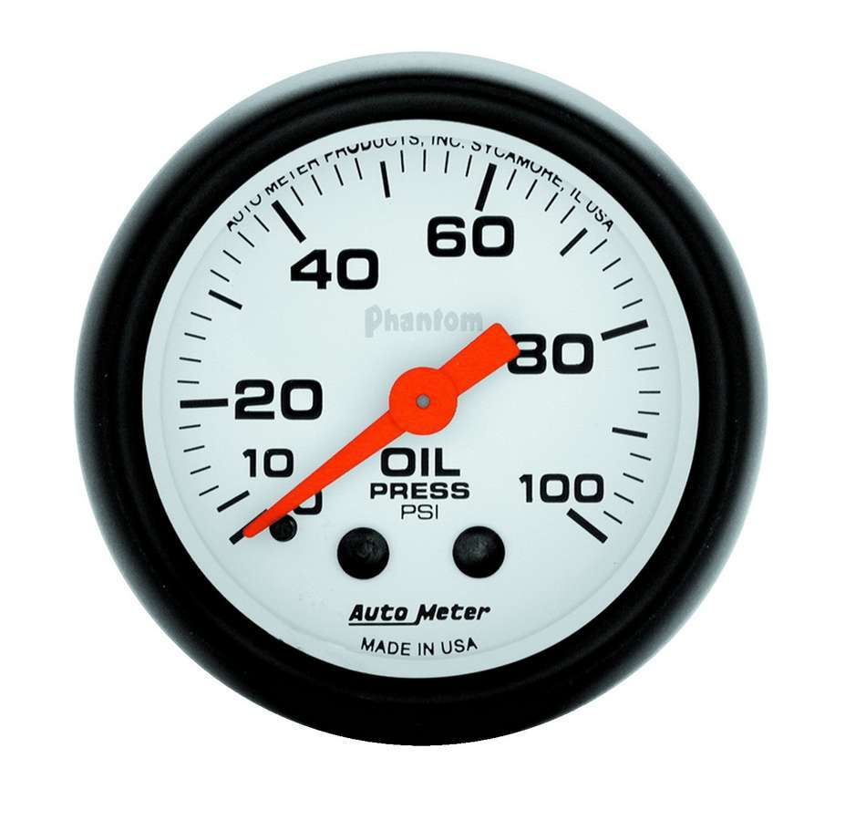 Autometer Phantom 2 1/16in Oil Pressure 0-100 PSI Mech. MPN ATM5721
