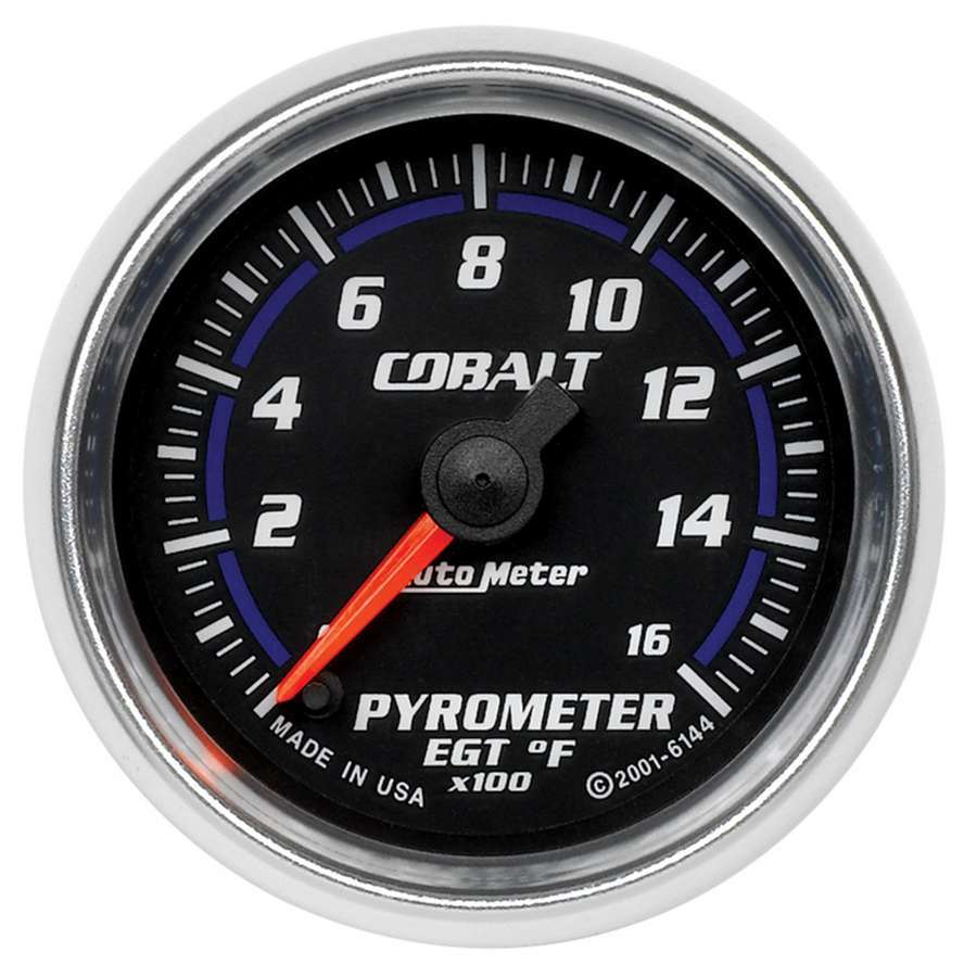 Autometer 2-1/16in C/S Pyrometer Gauge 0-1600 Deg. ATM6144