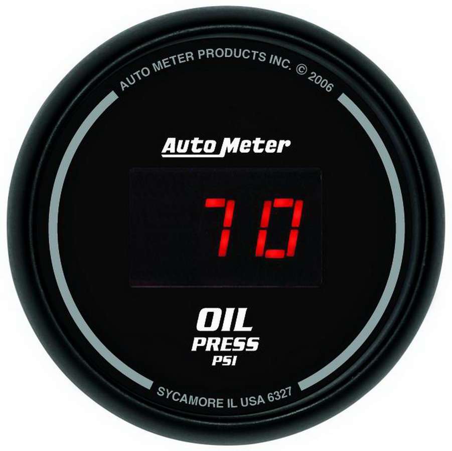 Autometer 2-1/16in DG/B Oil Press. Gauge MPN ATM6327