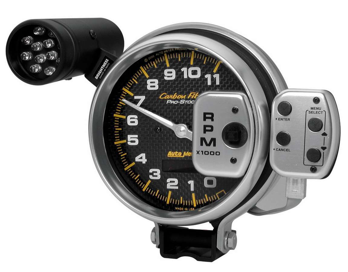 Autometer 5in C/F 11000 RPM Pro Stock Tach MPN ATM6836