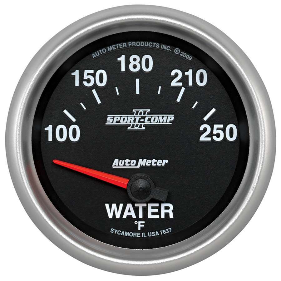 Autometer S/C II Water Temp Gauge 2-5/8 100-250F Electric ATM7637
